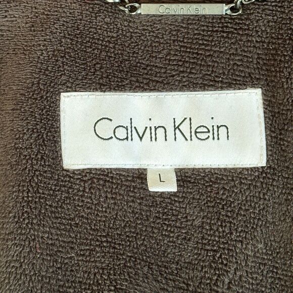 Calvin Klein Women’s Quilted Duck Down Red Hooded Jacket Size Medium - Picture 5 of 12